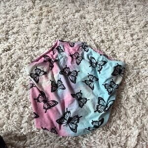 Vibrant Butterfly tie die hippie chick festival summer vibes women’s Halter Top